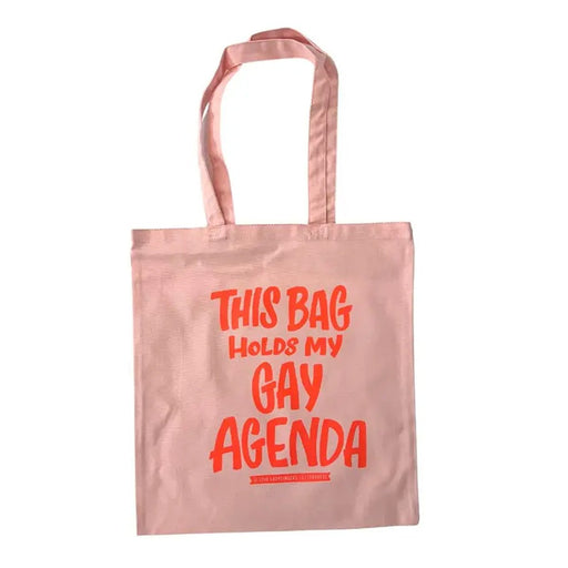 Gay Agenda Tote Bag - Lockwood Shop - Ladyfingers Letterpress