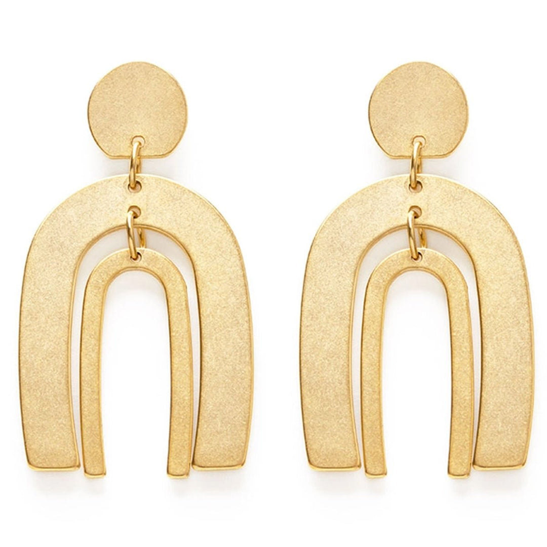 Geometric Collage Earring - Arches - Lockwood Shop - Amano