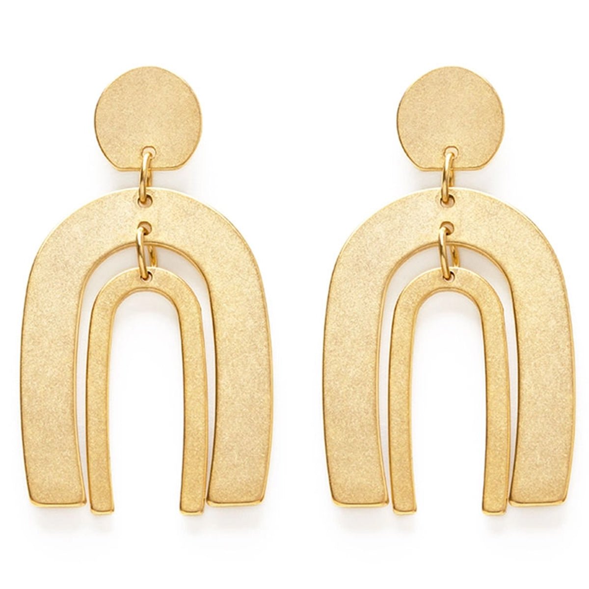 Geometric Collage Earring - Arches - Lockwood Shop - Amano