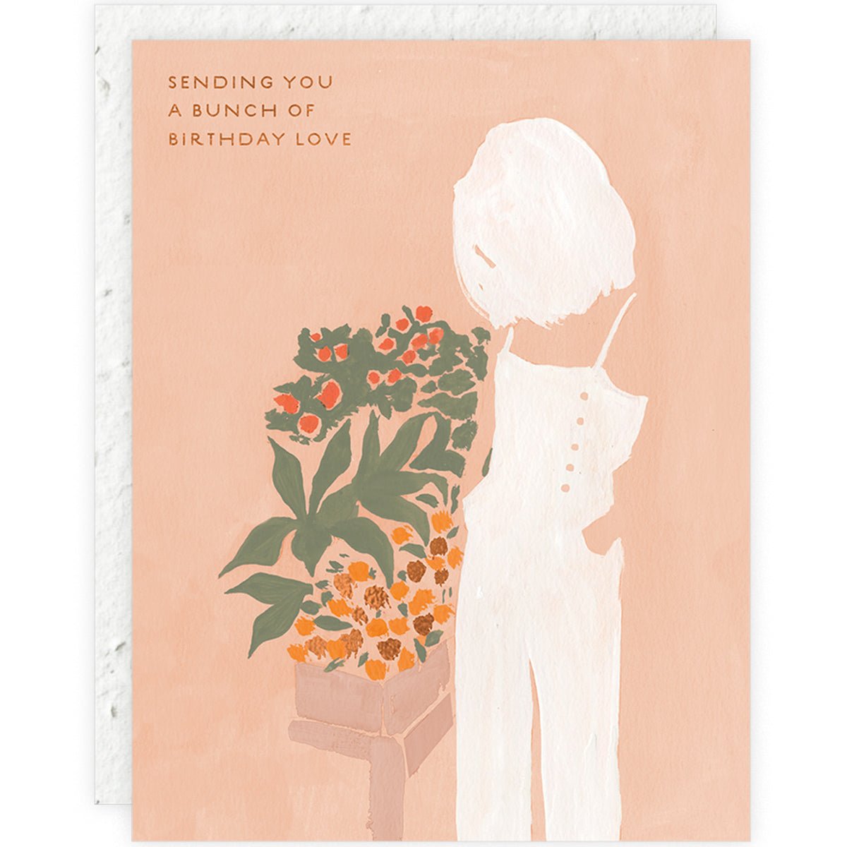 Girl And Flowers Plantable Birthday Card - Lockwood Shop - Seedlings