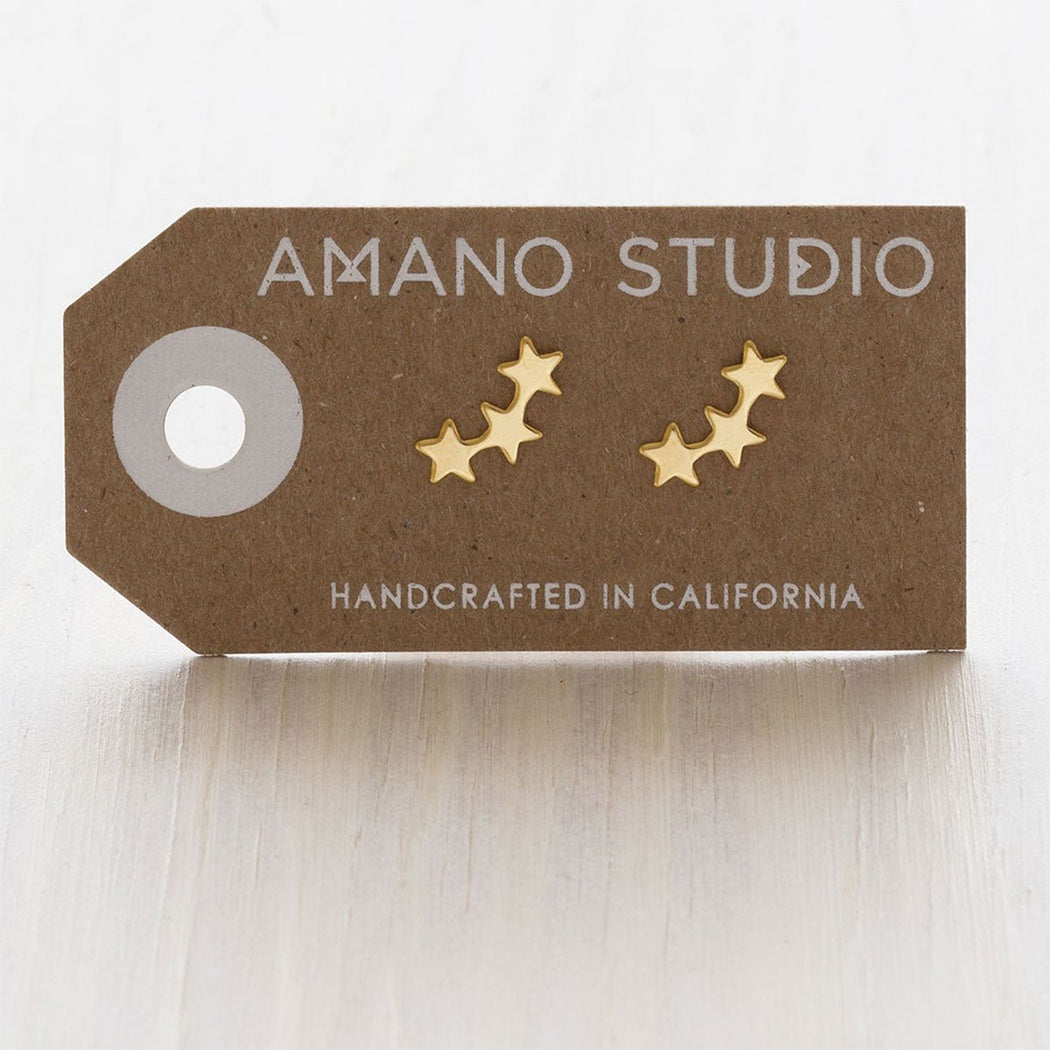 Gold Amano Studs - Cluster Stars - Lockwood Shop - Amano