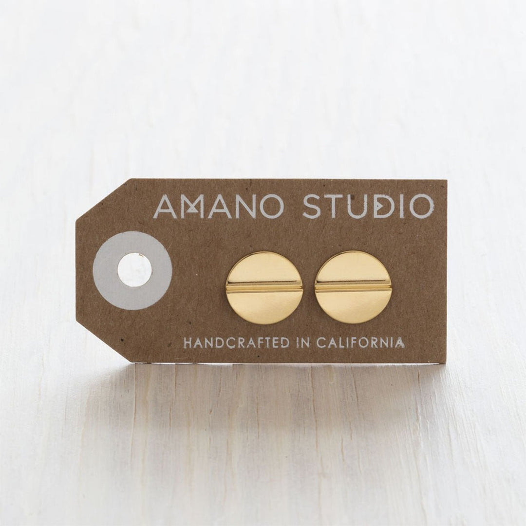 Gold Amano Studs - Mod Disk - Lockwood Shop - Amano