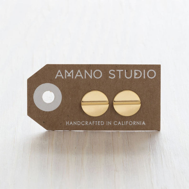 Gold Amano Studs - Mod Disk - Lockwood Shop - Amano
