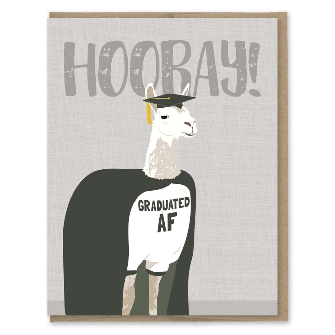 Graduated AF Llama Card - Lockwood Shop - Modern Printed Matter