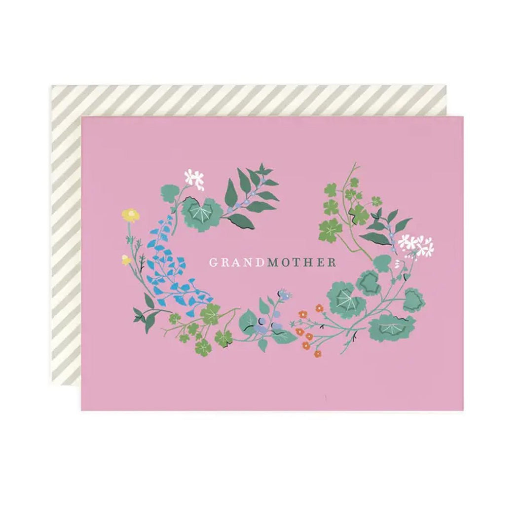 Grandmother Wreath Greeting Card - Lockwood Shop - Amy Heitman