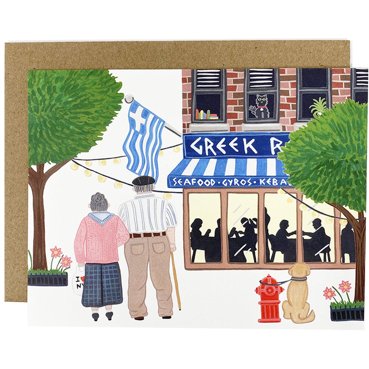Greek Summer Love Greeting Card - Lockwood Shop - Little Design Shoppe & Creative Co
