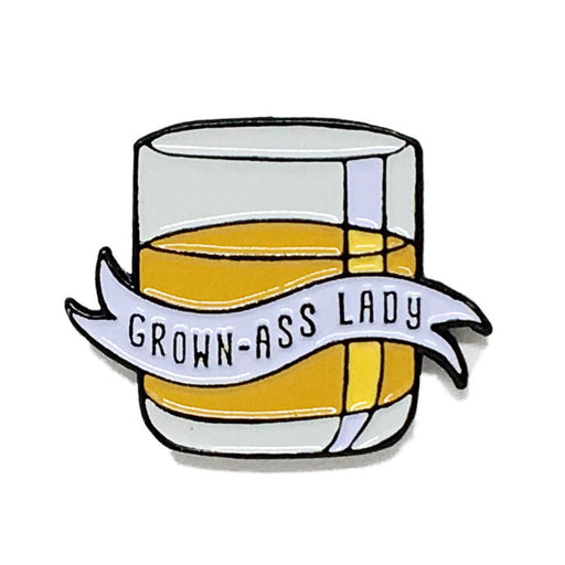 Grown-Ass Lady Enamel Pin - Lockwood Shop - Little Goat Paper Co