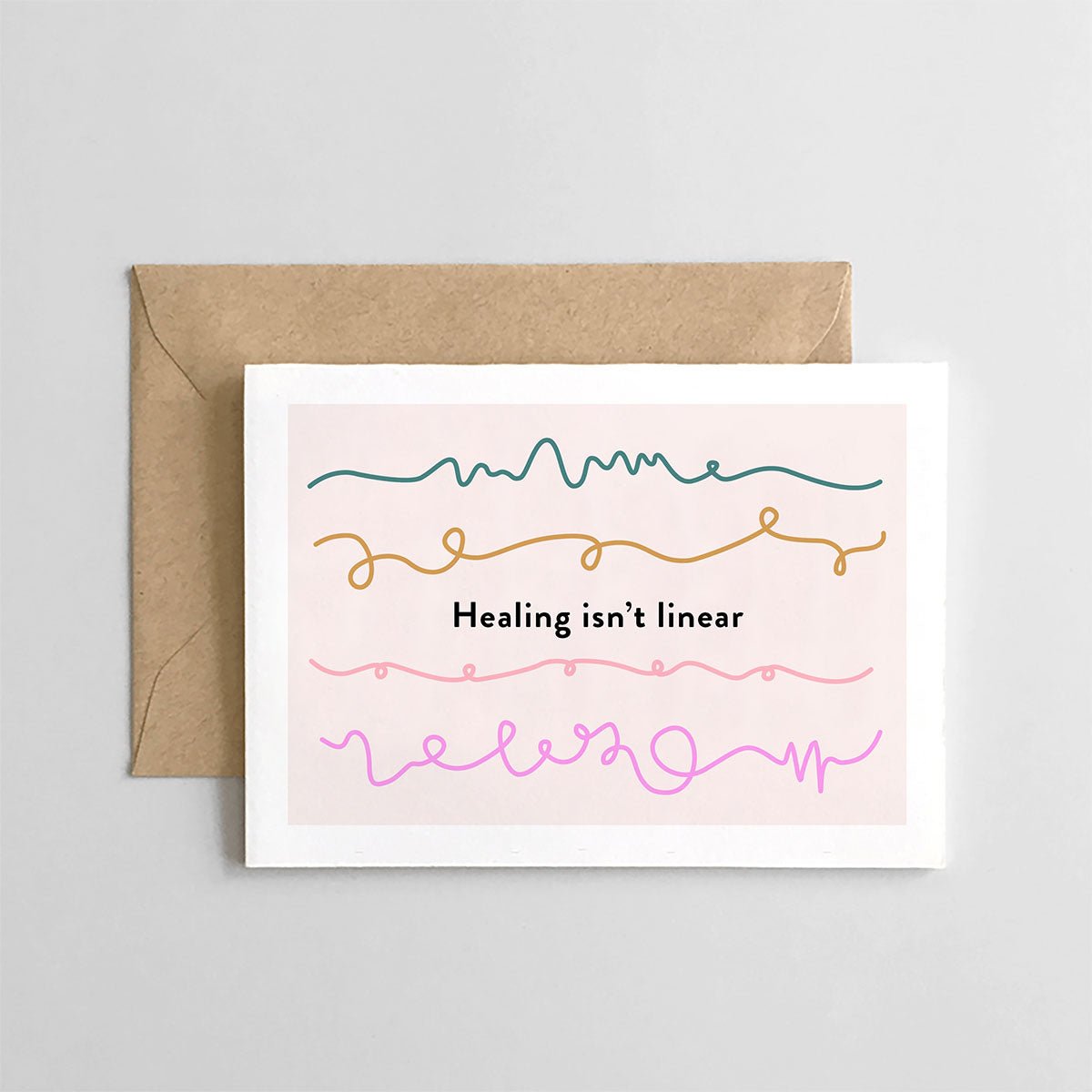 Healing Isn't Linear Greeting Card - Lockwood Shop - Spaghetti & Meatballs