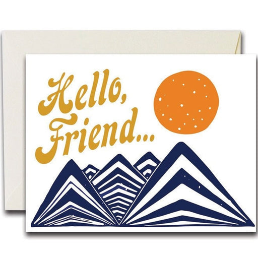 Hello, Friend Greeting Card - Lockwood Shop - The Rainbow Vision