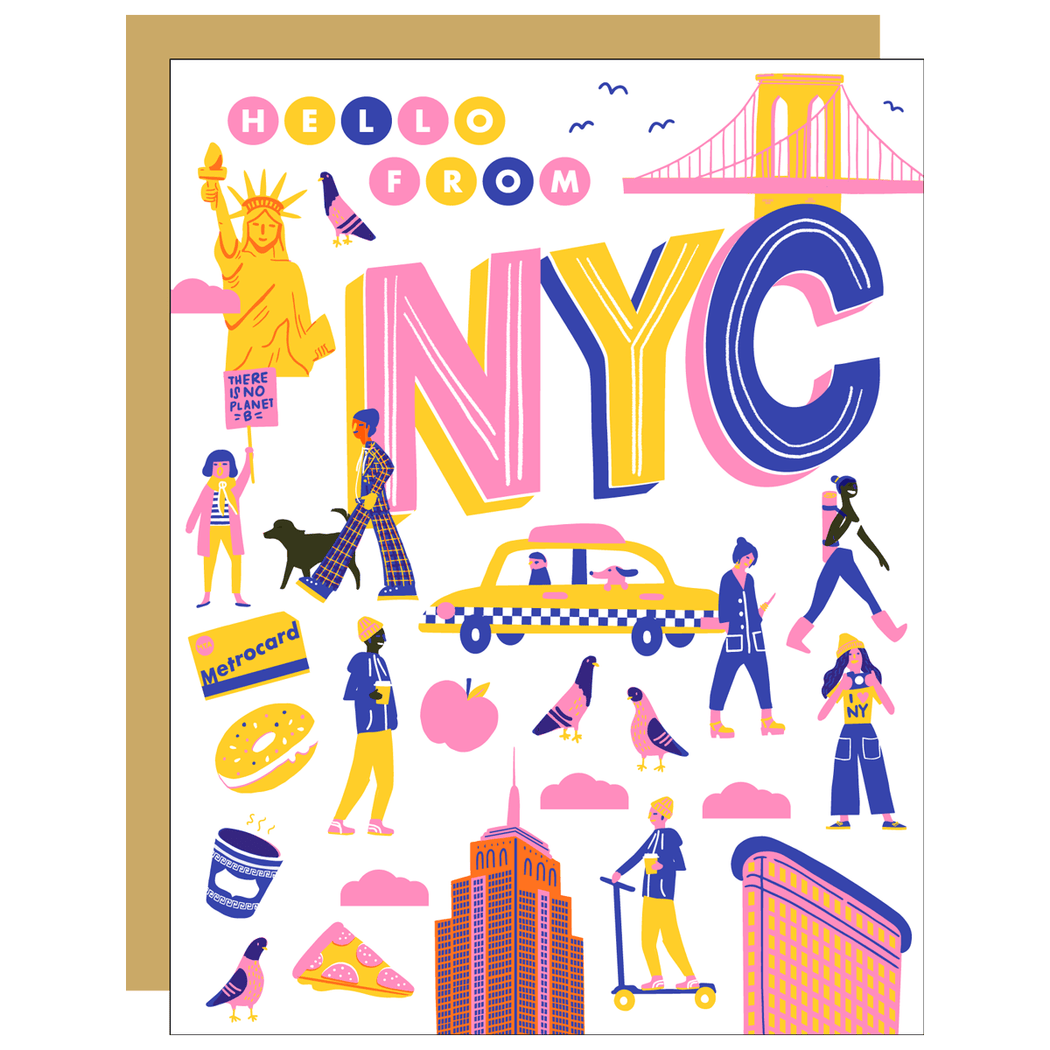 Hello from NYC Greeting Card - Lockwood Shop - Hello Lucky