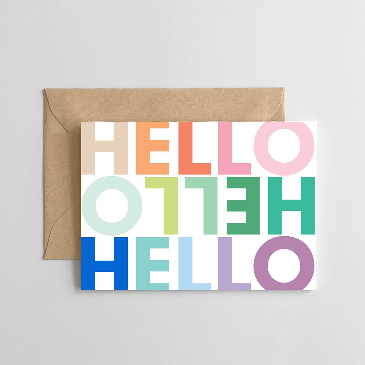 Hello Rainbow Greeting Card - Lockwood Shop - Spaghetti & Meatballs