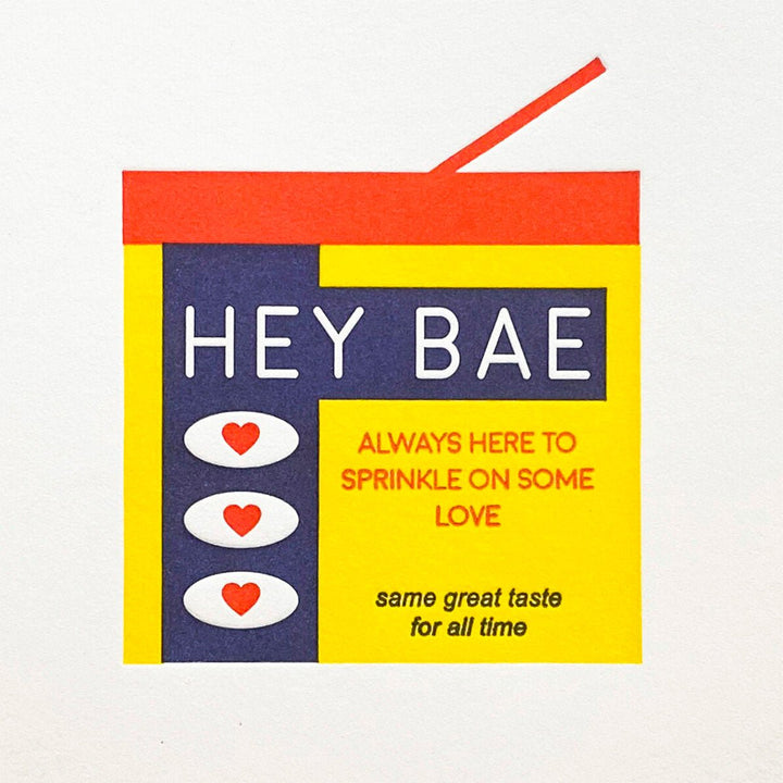 Hey Bae Greeting Card - Lockwood Shop - Quick Brown Fox