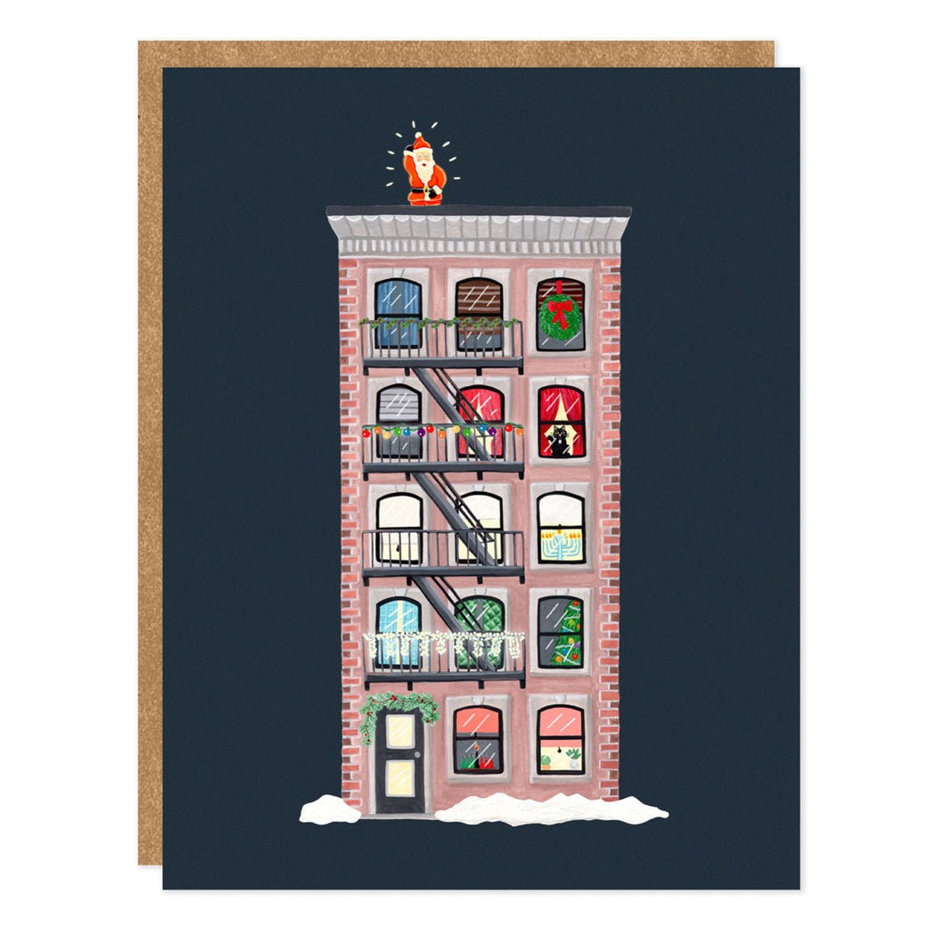 Holiday Brownstone - Box of 8 Cards - Lockwood Shop - Little Design Shoppe & Creative Co