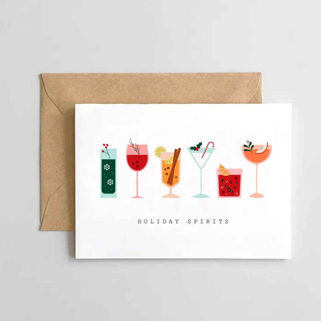 Holiday Spirits Greeting Card - Lockwood Shop - Spaghetti &amp; Meatballs