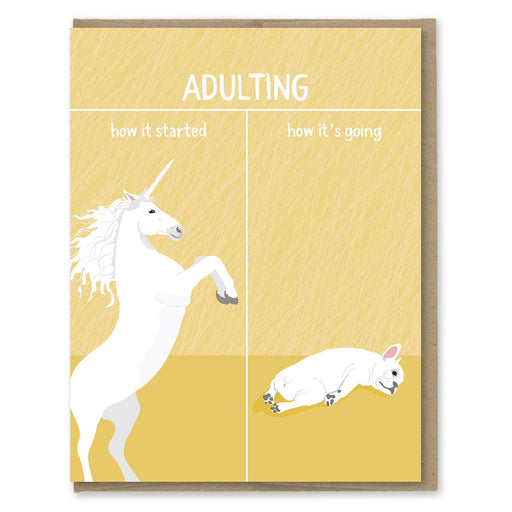 How It's Going Adulting Greeting Card - Lockwood Shop - Modern Printed Matter