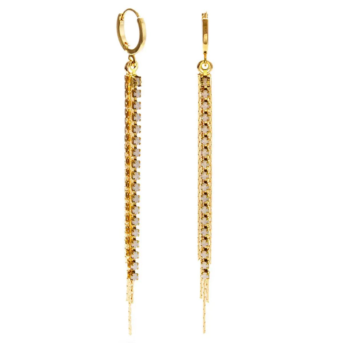 Huggie Duster Hoops- Opal - Lockwood Shop - Amano