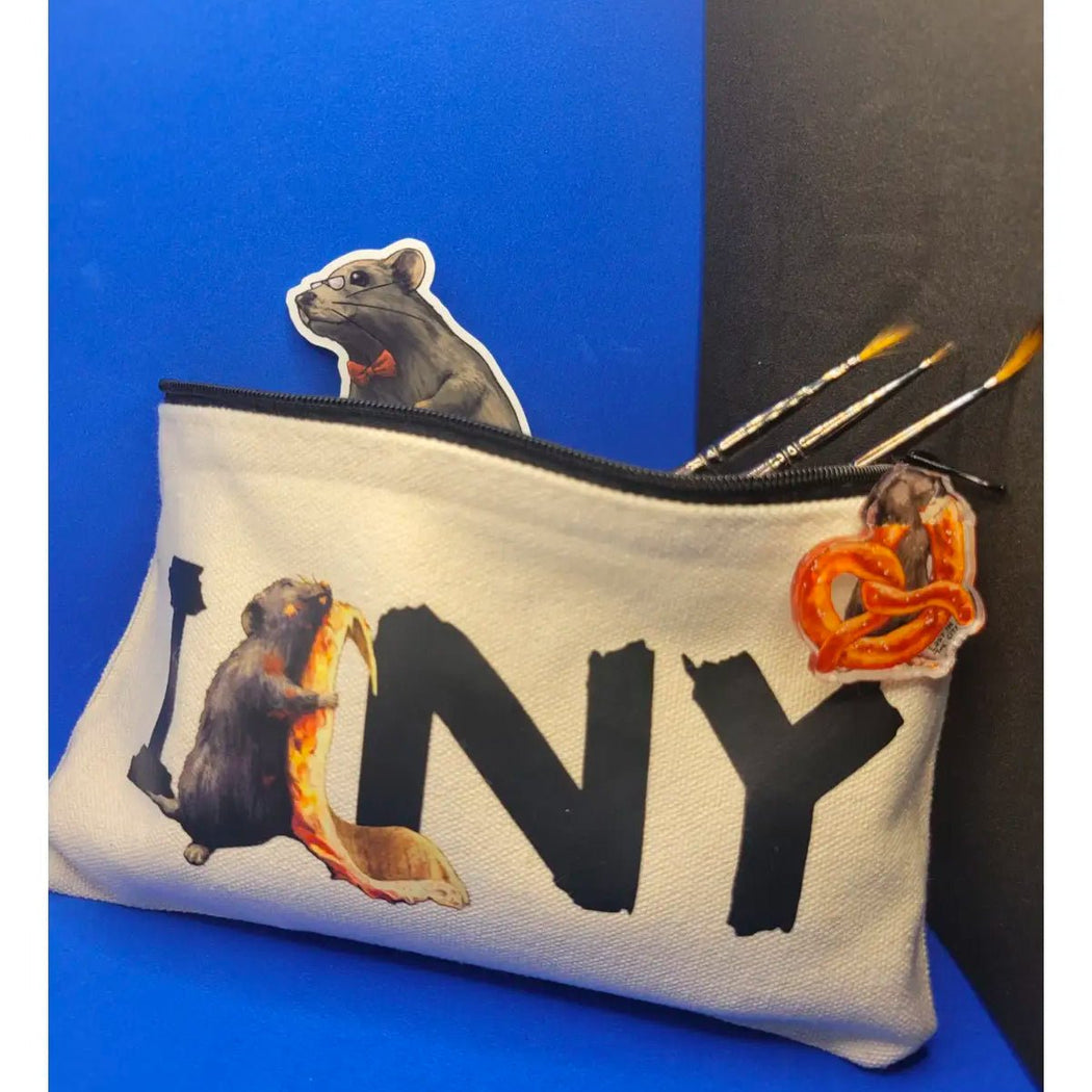 I (Rat) New York Pencil Case - Lockwood Shop - Santi of All Trades