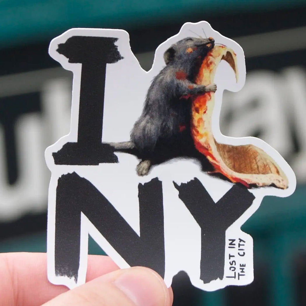 I (Rat) New York Sticker - Lockwood Shop - Santi of All Trades