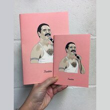 Iconic Figures Notebook A5 - Freddie - Lockwood Shop - Rosie Wonder