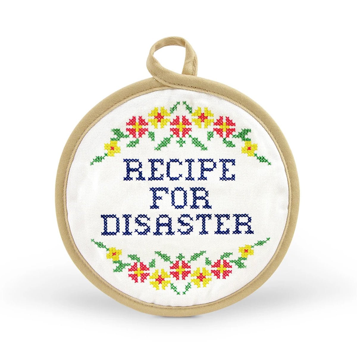 In Stitches Potholder - Recipe For Disaster - Lockwood Shop - Fred & Friends