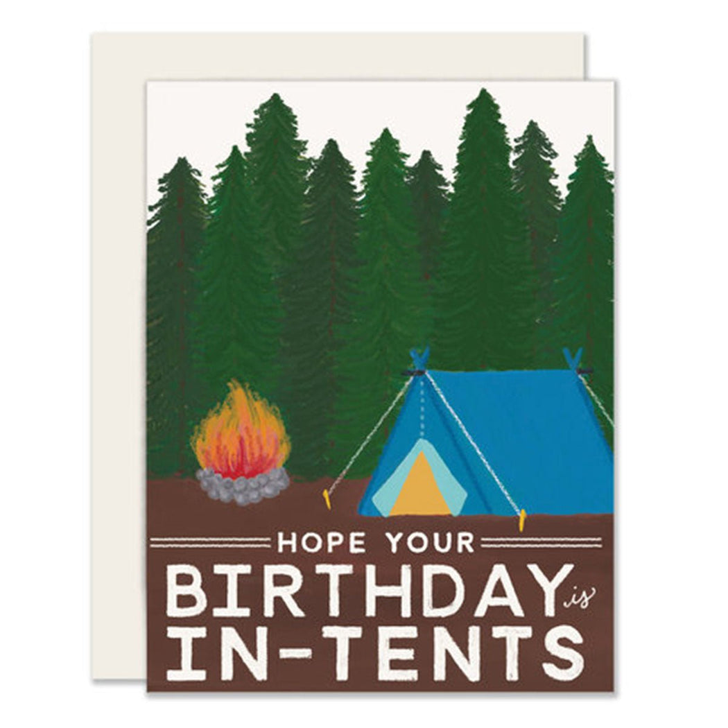 In-Tents Birthday Card - Lockwood Shop - Slightly Stationery