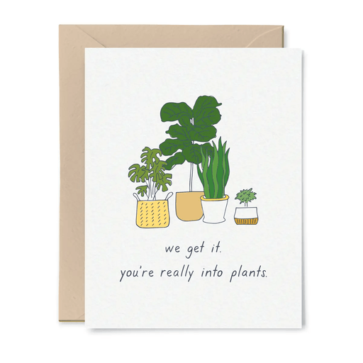 Into Plants Greeting Card - Lockwood Shop - Little Goat Paper Co
