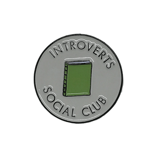 Introverts Social Club Enamel Pin - Lockwood Shop - Little Goat Paper Co