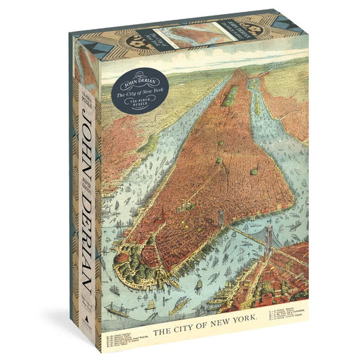 John Derian Paper Goods: City of New York - 750pc Puzzle - Lockwood Shop - Workman Publishing