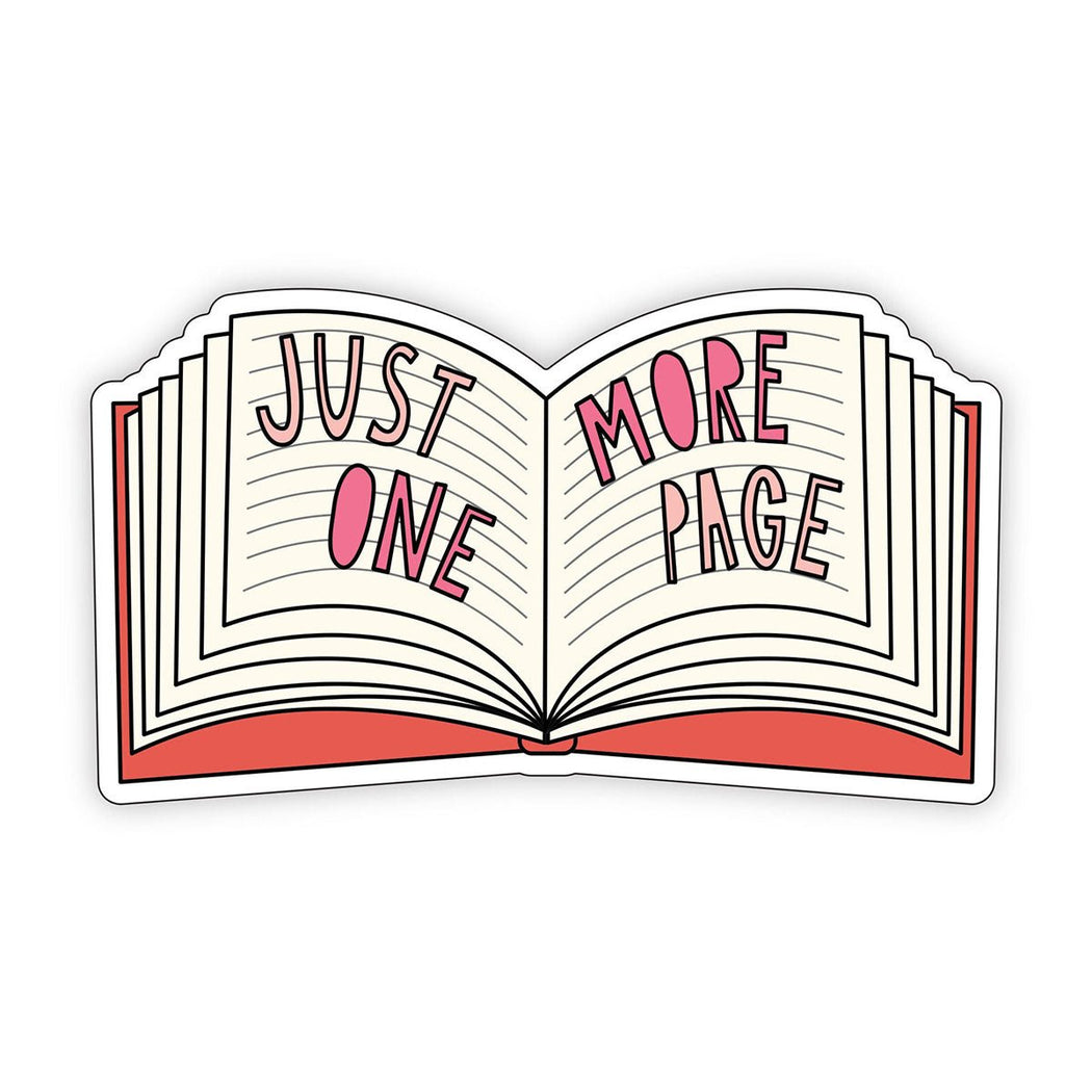 Just One More Page Sticker - Lockwood Shop - Near Modern Disaster