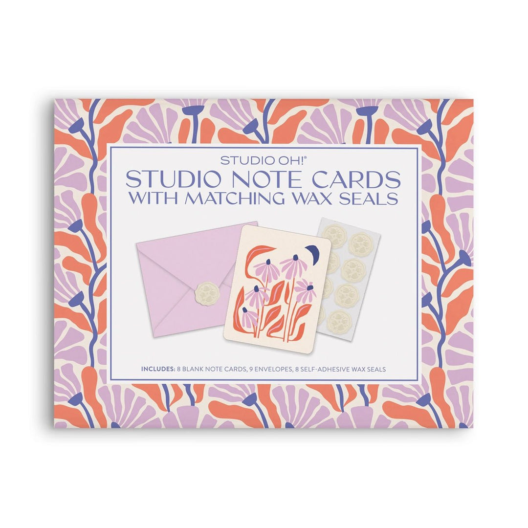 Keep Blossoming Note Cards w/ Matching Wax Seals - Lockwood Shop - Studio Oh