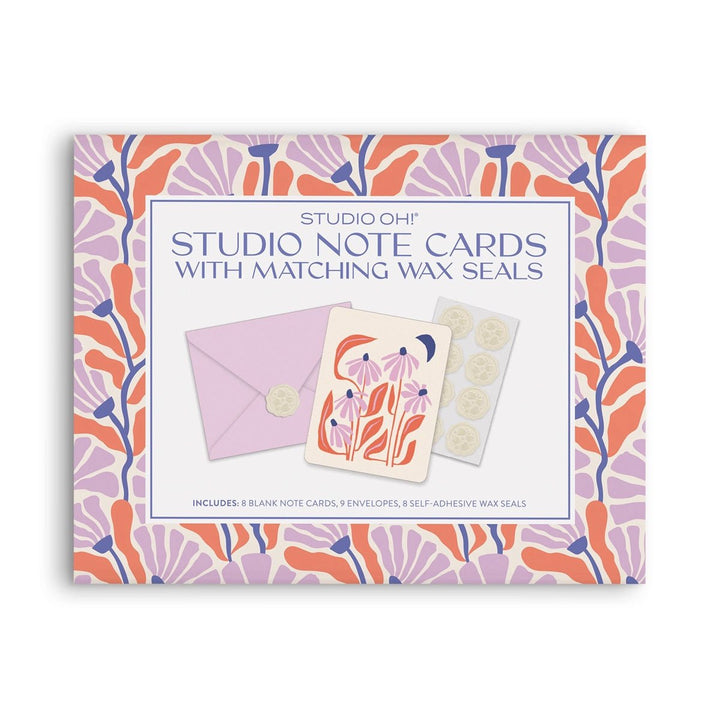 Keep Blossoming Note Cards w/ Matching Wax Seals - Lockwood Shop - Studio Oh