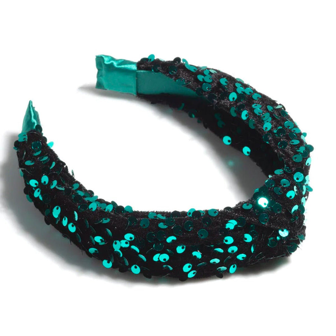 Knotted Sequins Headband - Lockwood Shop - Shiraleah
