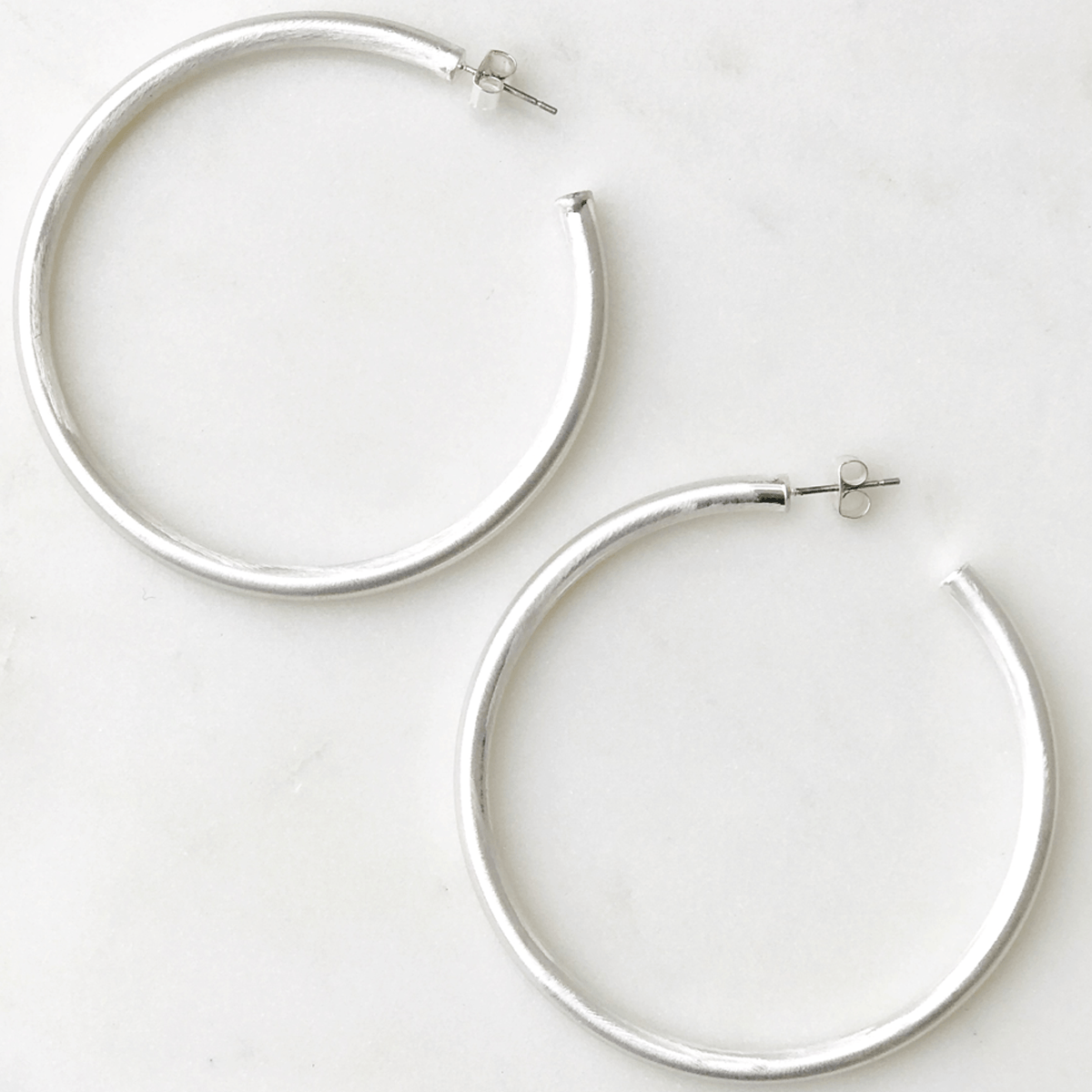 Large Metal Hoop Earrings - Lockwood Shop - Lucky Collective