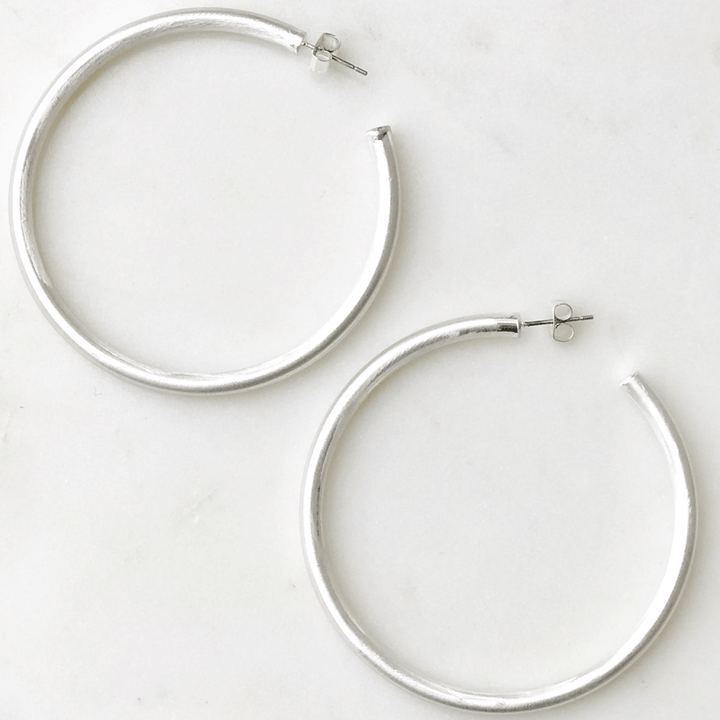 Large Metal Hoop Earrings - Lockwood Shop - Lucky Collective