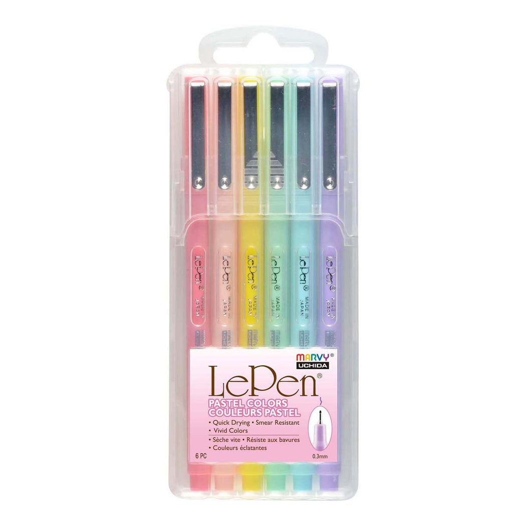 Le Pen Pastel Colors - Set of 6 - Lockwood Shop - Pinnacle Colors