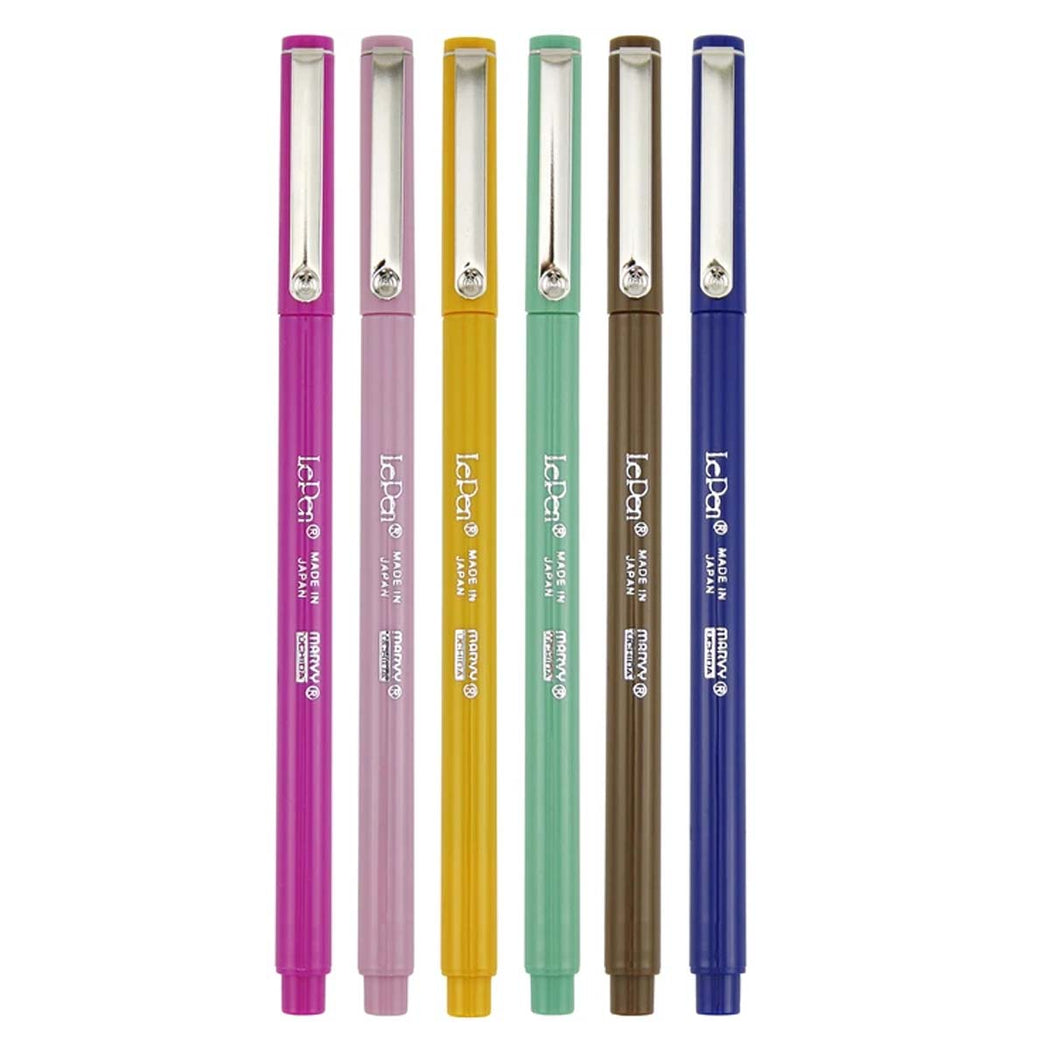 Le Pen Retro Colors - Set of 6 - Lockwood Shop - Pinnacle Colors