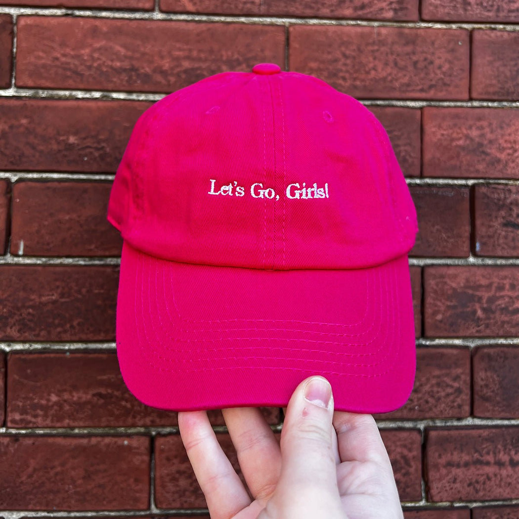 Let's Go Girls Hat - Hot Pink w/ White - Lockwood Shop - J & Jin Trading Corp