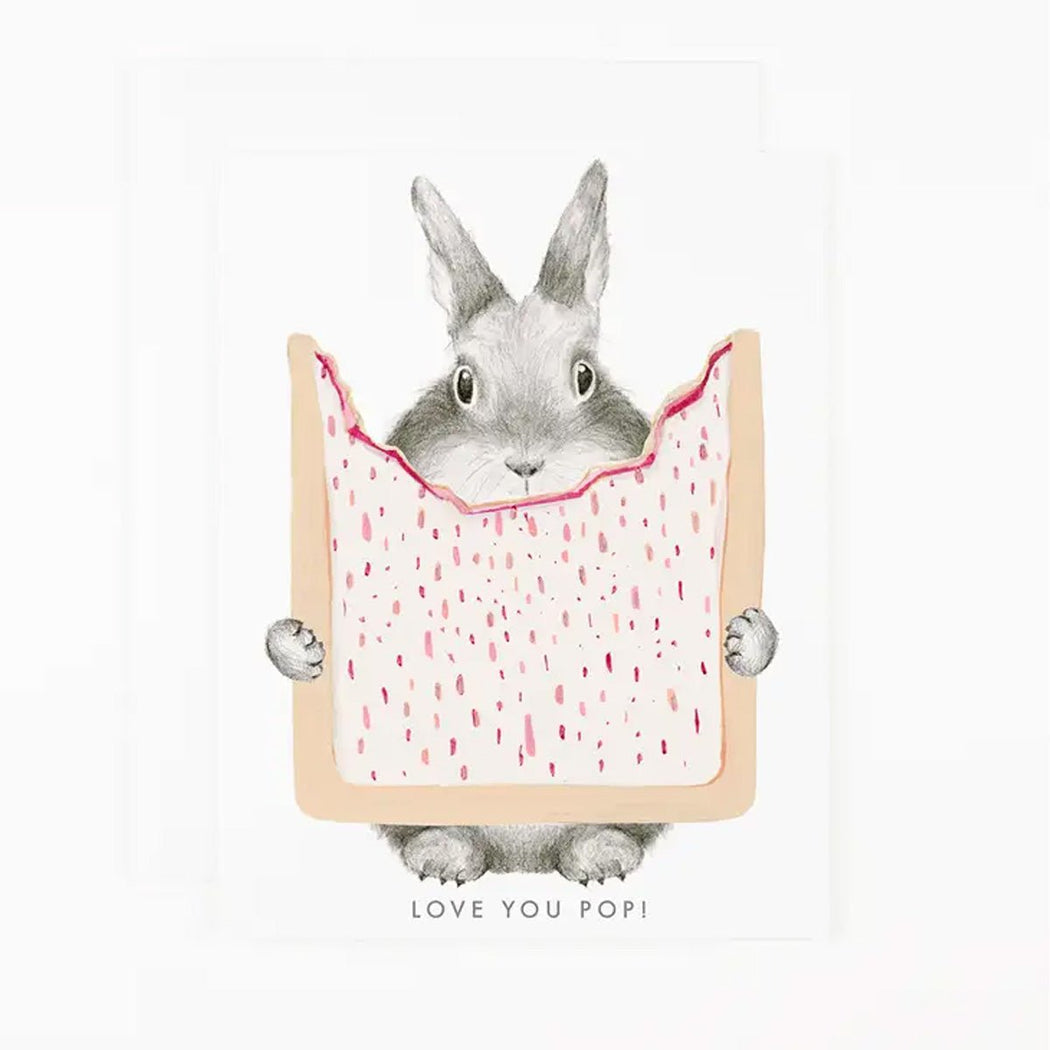 Love You Pop! Bunny Greeting Card - Lockwood Shop - Dear Hancock