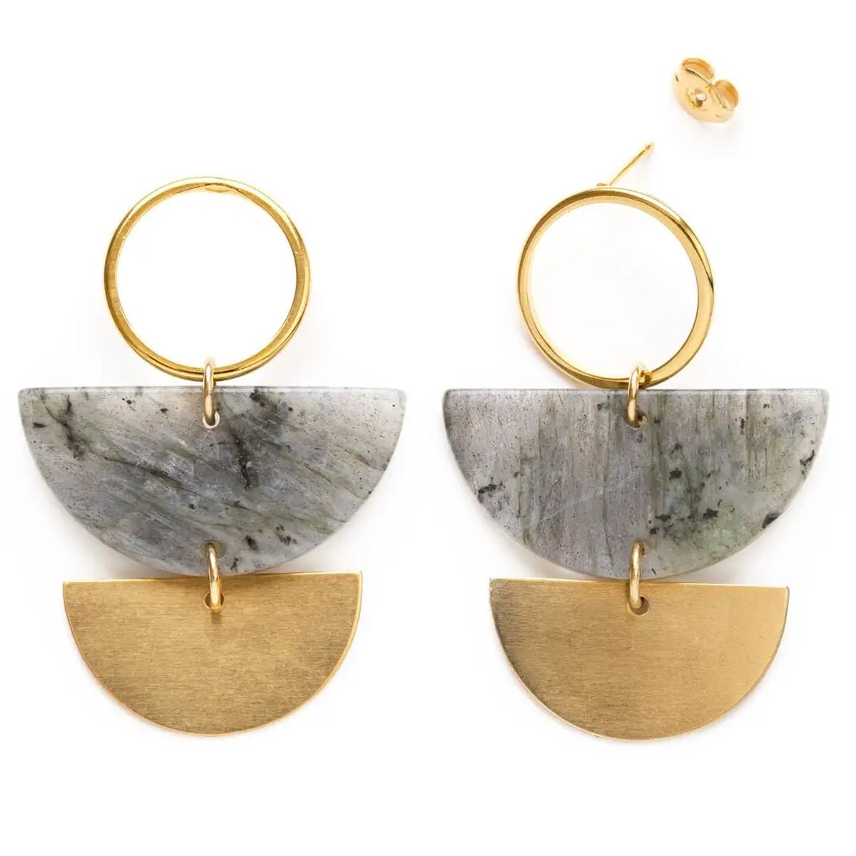 Lunar Labradorite Studs - Lockwood Shop - Amano