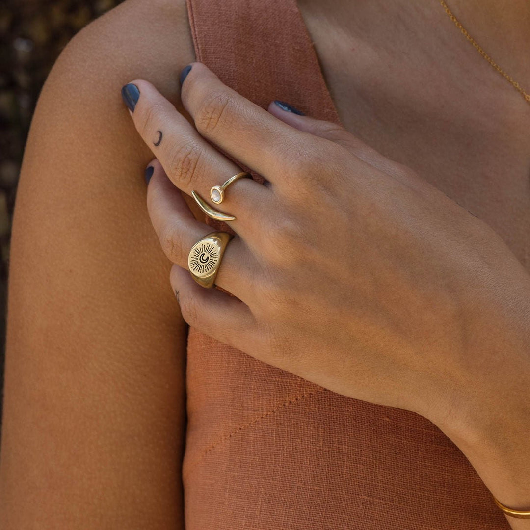 Luz de la Luna Signet Ring - Lockwood Shop - Amano