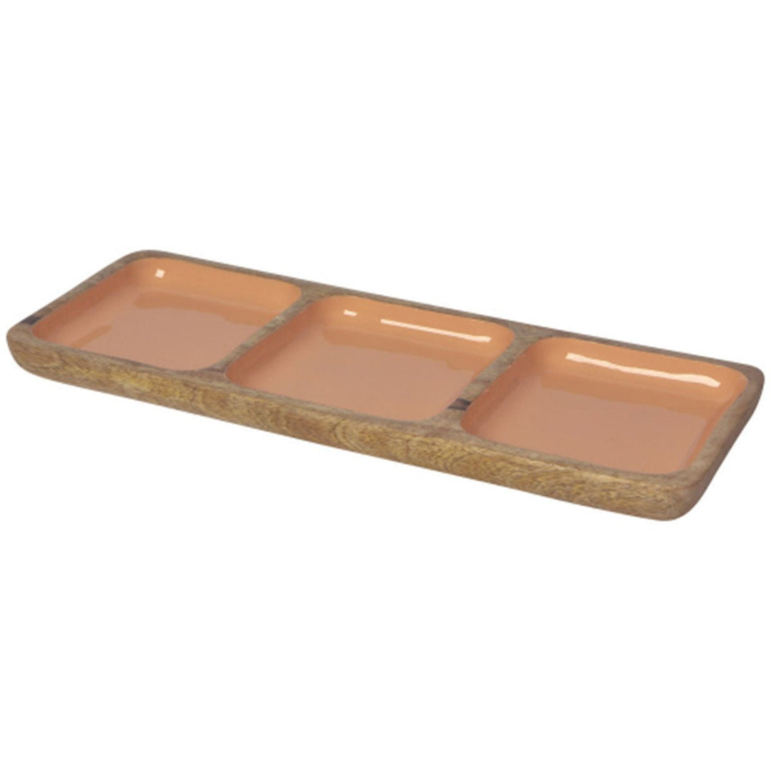 Mango Wood Divided Dish Bowl - Nectar - Lockwood Shop - Now Designs