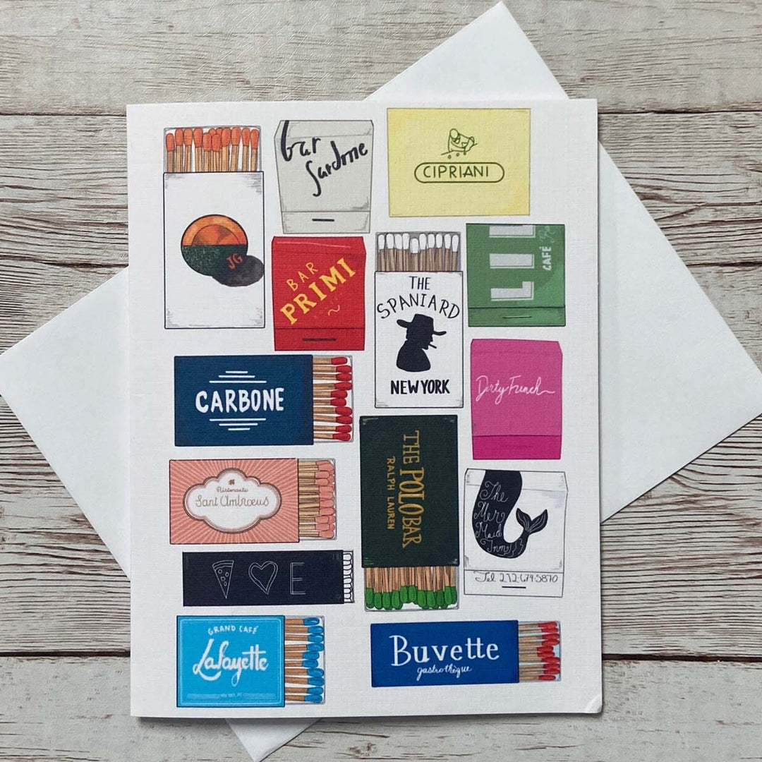 Matchbook Greeting Card - Lockwood Shop - Cute Salute