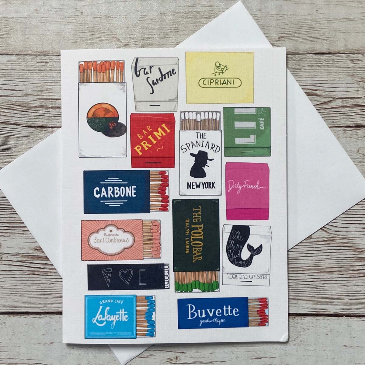 Matchbook Greeting Card - Lockwood Shop - Cute Salute