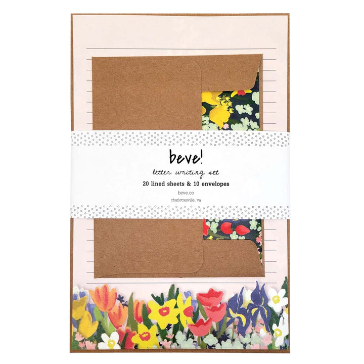 Meadow Floral Letter Writing Set - Lockwood Shop - beve!