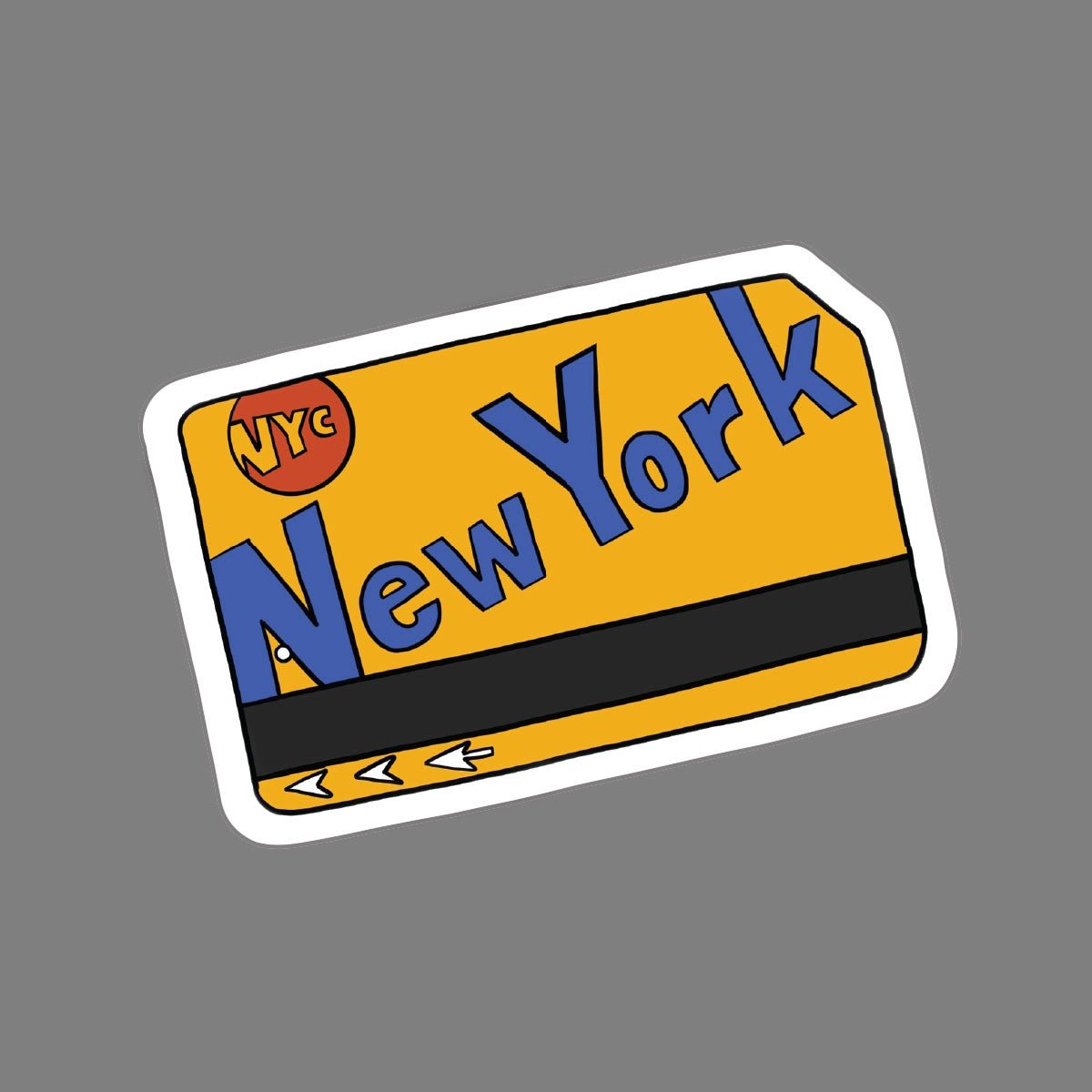 MetroCard Sticker - Lockwood Shop - Made by Nilina