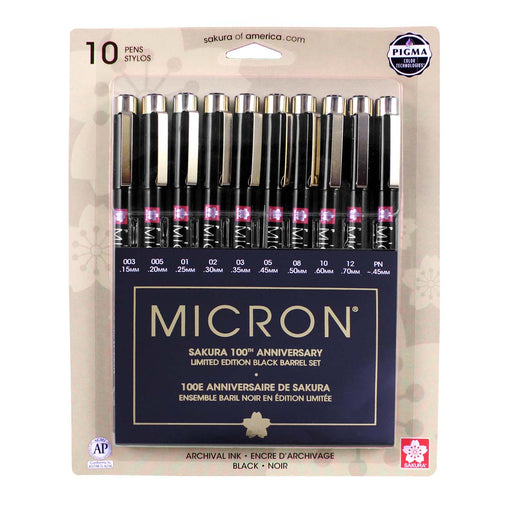 Micron All Black 10 Piece Anniversary Set - Lockwood Shop - Pinnacle Colors
