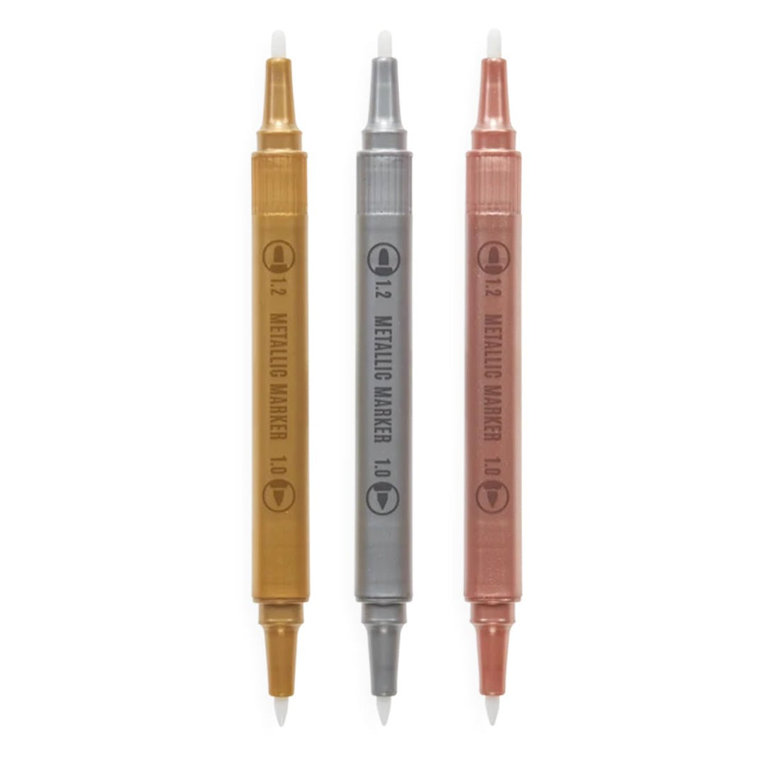 Modern Trio Dual Tip Metallic Markers - Lockwood Shop - Ooly