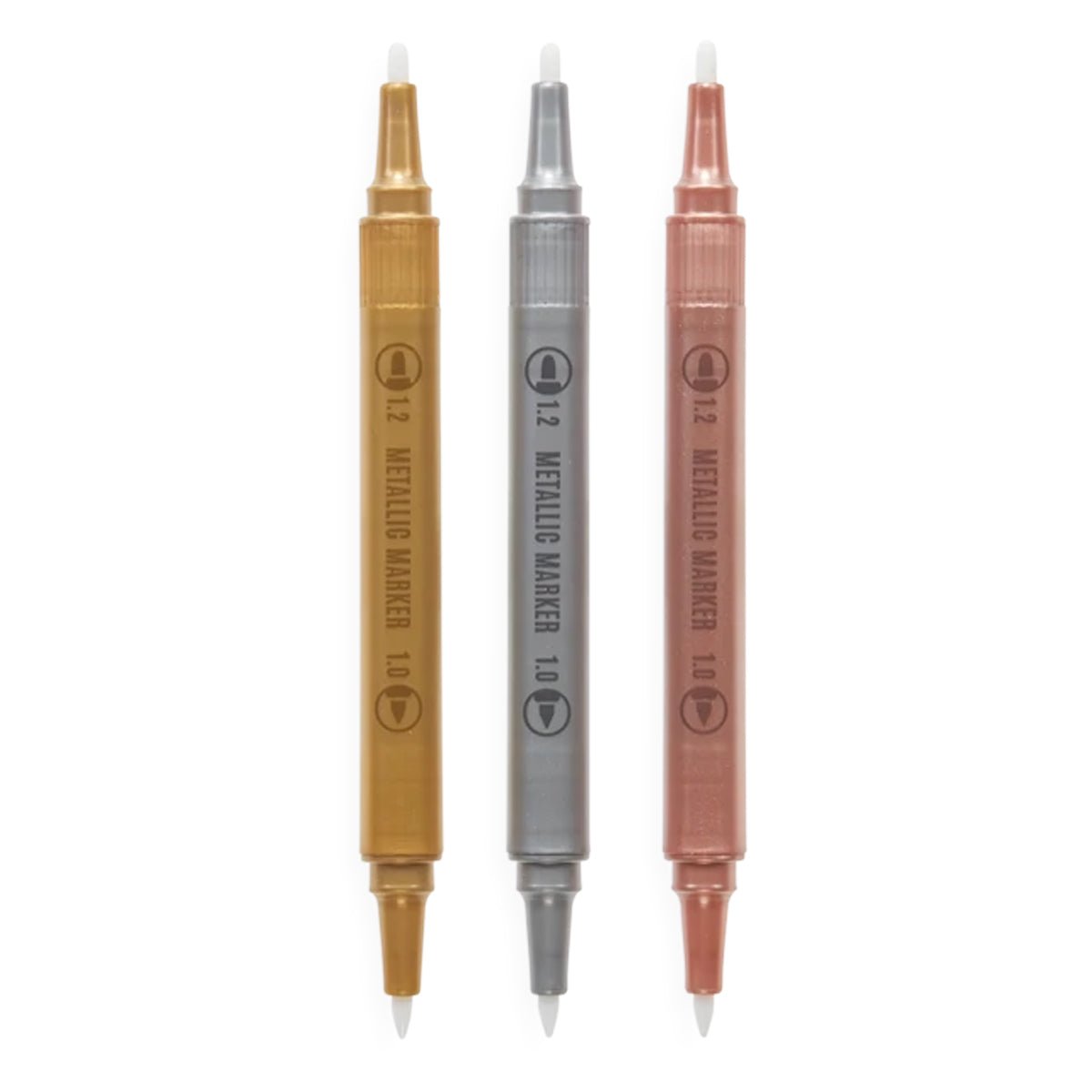 Modern Trio Dual Tip Metallic Markers - Lockwood Shop - Ooly