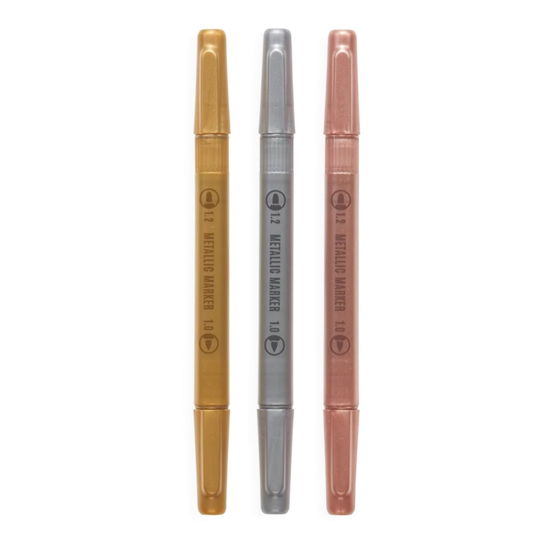 Modern Trio Dual Tip Metallic Markers - Lockwood Shop - Ooly