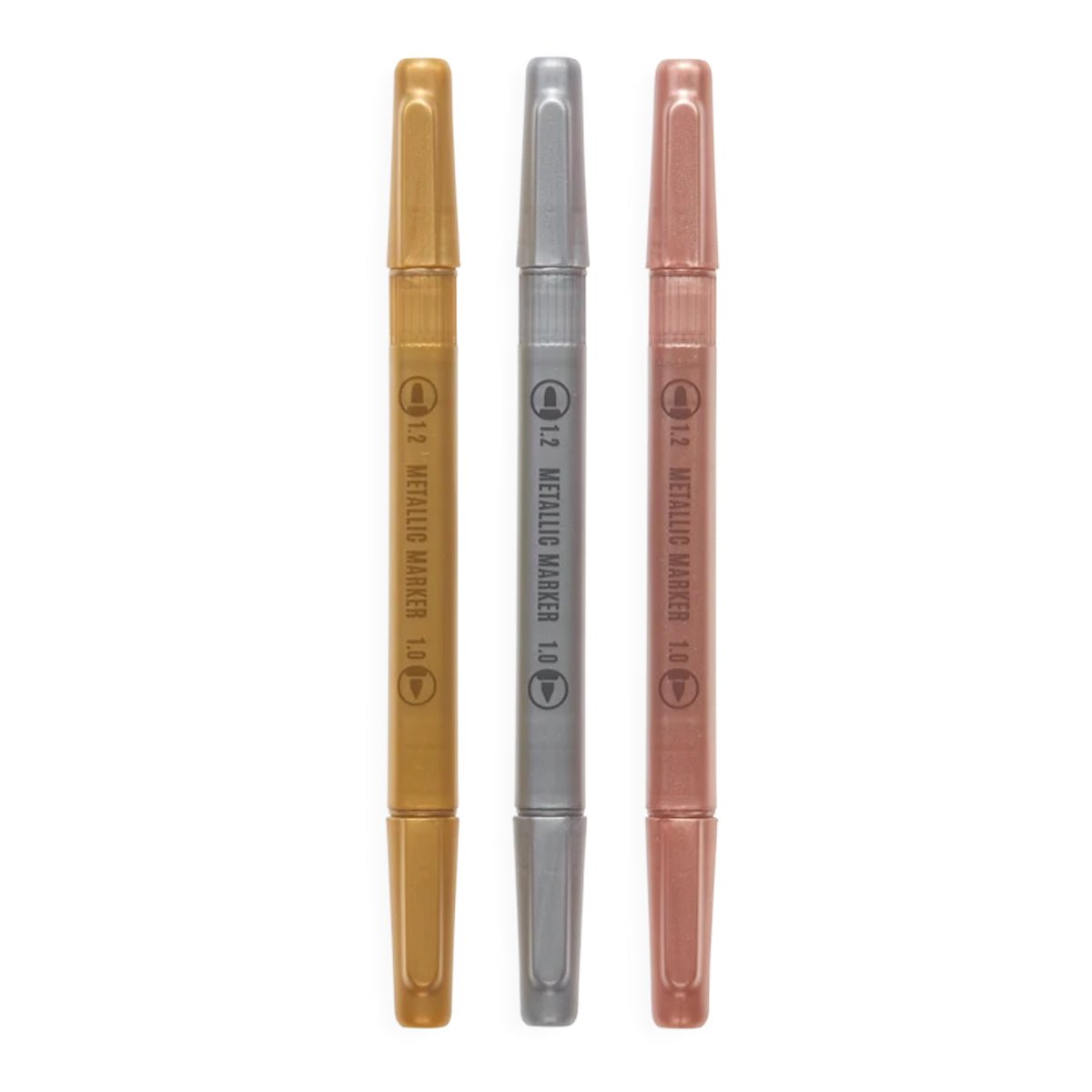Modern Trio Dual Tip Metallic Markers - Lockwood Shop - Ooly